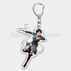 Móc khóa Attack on Titan hình huy hiệu và các nhân vật siêu ngầu Levi Eren Hange Mikasa Phụ kiện trang trí túi xách balo 31