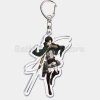 Móc khóa Attack on Titan hình huy hiệu và các nhân vật siêu ngầu Levi Eren Hange Mikasa Phụ kiện trang trí túi xách balo 36
