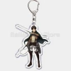 Móc khóa Attack on Titan hình huy hiệu và các nhân vật siêu ngầu Levi Eren Hange Mikasa Phụ kiện trang trí túi xách balo 37