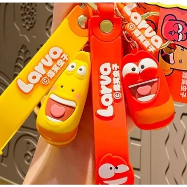 Móc Khóa Đồ Chơi Sâu Larva Ấu Trùng Siêu Cute Giá Sốc Chỉ 25k 3