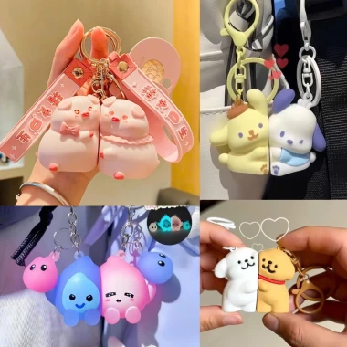 Móc Khoá Heo Cute Có Nam Châm - Combo 2pcs Giá Rẻ 36k Thay 45k - Nội Địa Trung Cao Cấp 2