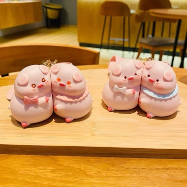 Móc Khoá Heo Cute Có Nam Châm - Combo 2pcs Giá Rẻ 36k Thay 45k - Nội Địa Trung Cao Cấp 6