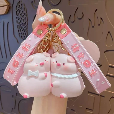 Móc Khoá Heo Cute Có Nam Châm - Combo 2pcs Giá Rẻ 36k Thay 45k - Nội Địa Trung Cao Cấp 16