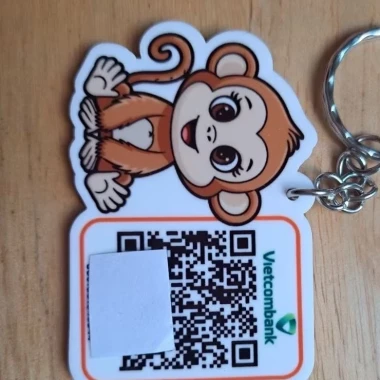 Móc khóa mica chống nước QR Code 2 mặt tùy chỉnh giá rẻ 35k 9 Móc khóa mica chống nước QR Code 2 mặt tùy chỉnh giá rẻ 35k 9