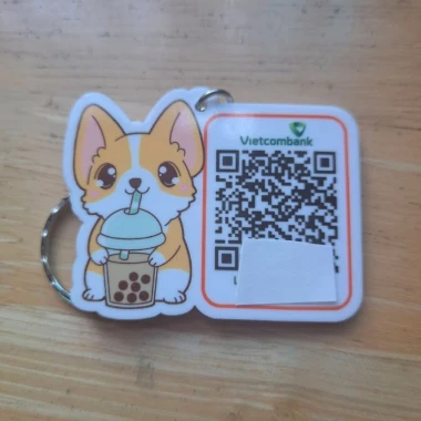 Móc khóa mica chống nước QR Code 2 mặt tùy chỉnh giá rẻ 35k 10 Móc khóa mica chống nước QR Code 2 mặt tùy chỉnh giá rẻ 35k 10