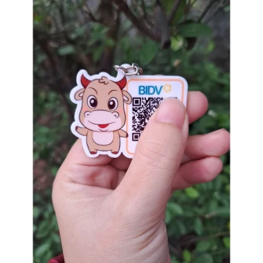 Móc khóa mica chống nước QR Code 2 mặt tùy chỉnh giá rẻ 35k 12 Móc khóa mica chống nước QR Code 2 mặt tùy chỉnh giá rẻ 35k 12