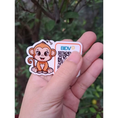Móc khóa mica chống nước QR Code 2 mặt tùy chỉnh giá rẻ 35k 19 Móc khóa mica chống nước QR Code 2 mặt tùy chỉnh giá rẻ 35k 19