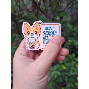 Móc khóa mica chống nước QR Code 2 mặt tùy chỉnh giá rẻ 35k 21 Móc khóa mica chống nước QR Code 2 mặt tùy chỉnh giá rẻ 35k 21