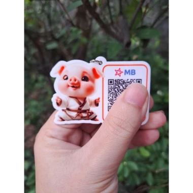 Móc khóa mica chống nước QR Code 2 mặt tùy chỉnh giá rẻ 35k 22 Móc khóa mica chống nước QR Code 2 mặt tùy chỉnh giá rẻ 35k 22