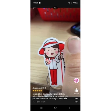 Móc khóa mica chống nước QR Code 2 mặt tùy chỉnh giá rẻ 35k 24 Móc khóa mica chống nước QR Code 2 mặt tùy chỉnh giá rẻ 35k 24
