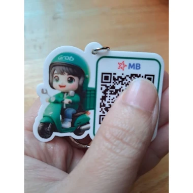 Móc khóa mica chống nước QR Code 2 mặt tùy chỉnh giá rẻ 35k 27 Móc khóa mica chống nước QR Code 2 mặt tùy chỉnh giá rẻ 35k 27