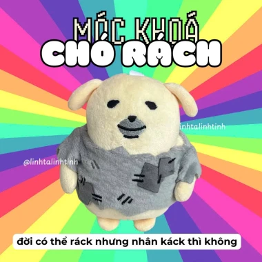 Móc khoá thú bông Chó rách nghèo hèn độc lạ - Quà tặng đáng yêu giá chỉ 75k 2 Móc khoá thú bông Chó rách nghèo hèn độc lạ - Quà tặng đáng yêu giá chỉ 75k 2