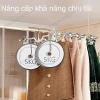Móc treo quần kẹp không để lại vết GREENSINDOOR cổ ngắn, mẫu 2.026 cho gia đình 4