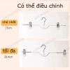 Móc treo quần kẹp không để lại vết GREENSINDOOR cổ ngắn, mẫu 2.026 cho gia đình 6