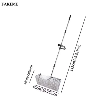 Mồi cát giả, Spade sâu, Cao cấp, Sifting, Đa chức năng, Dễ dàng làm sạch, Tay cầm bằng kính thiên văn, Thép Carbon, Sàng Pla lớn 4