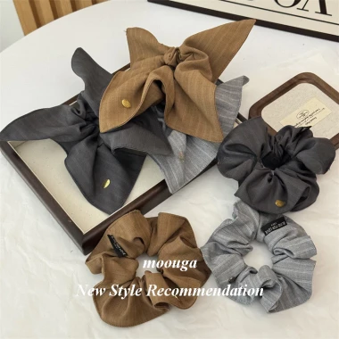 Moouga / Thu Đông Tròn Vuông Sọc Vải Scrunchy Dây Buộc Tóc Sang Trọng Thanh Lịch Sang Trọng Thấp Đuôi Ngựa Dây Buộc Tóc 4 Moouga / Thu Đông Tròn Vuông Sọc Vải Scrunchy Dây Buộc Tóc Sang Trọng Thanh Lịch Sang Trọng Thấp Đuôi Ngựa Dây Buộc Tóc 4