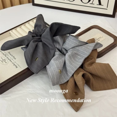Moouga / Thu Đông Tròn Vuông Sọc Vải Scrunchy Dây Buộc Tóc Sang Trọng Thanh Lịch Sang Trọng Thấp Đuôi Ngựa Dây Buộc Tóc 5 Moouga / Thu Đông Tròn Vuông Sọc Vải Scrunchy Dây Buộc Tóc Sang Trọng Thanh Lịch Sang Trọng Thấp Đuôi Ngựa Dây Buộc Tóc 5