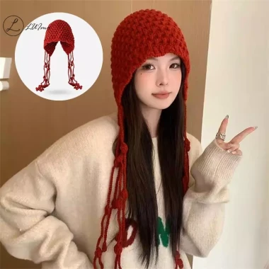 Mũ Beanie Cỏ Đỏ Dệt Kim LUImo Cho Du Lịch Giá Rẻ 75600đ - Giảm 15876đ 2 Mũ Beanie Cỏ Đỏ Dệt Kim LUImo Cho Du Lịch Giá Rẻ 75600đ - Giảm 15876đ 2
