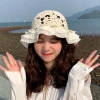Mũ Beanies Nữ Mùa Hè Ren Hoa Cotton - Đan Thủ Công, Đi Biển, Du Lịch, Giá 35k 18