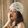 Mũ Beanies Nữ Mùa Hè Ren Hoa Cotton - Đan Thủ Công, Đi Biển, Du Lịch, Giá 35k 19