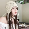 Mũ Beanies Nữ Mùa Hè Ren Hoa Cotton - Đan Thủ Công, Đi Biển, Du Lịch, Giá 35k 23