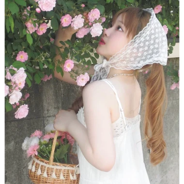 Mũ Beanies Nữ Mùa Hè Ren Hoa Cotton - Đan Thủ Công, Đi Biển, Du Lịch, Giá 35k 33