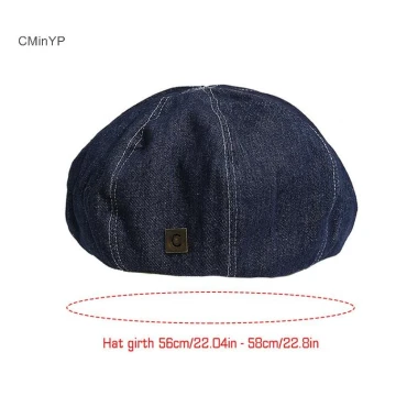 Mũ Beret Nữ Denim Mỏng Trơn Hình Bát Giác - Mũ Newsboy Retro Giá Rẻ 85819đ 6