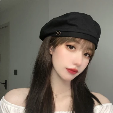 Mũ Beret Nữ Màu Đen Phong Cách Hàn Quốc - Giảm 18% Chỉ 47628đ Xuân Hè Thời Trang 3