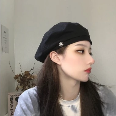 Mũ Beret Nữ Màu Đen Phong Cách Hàn Quốc - Giảm 18% Chỉ 47628đ Xuân Hè Thời Trang 6