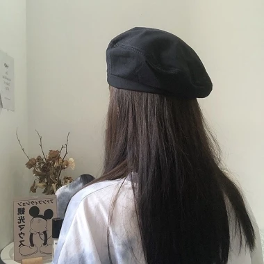 Mũ Beret Nữ Màu Đen Phong Cách Hàn Quốc - Giảm 18% Chỉ 47628đ Xuân Hè Thời Trang 7