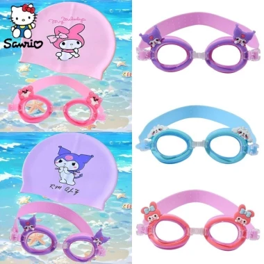 Mũ Bơi Trẻ Em Chống Nước Chống Sương Mù Kawaii Kuromi HD Giá Rẻ Chỉ 26202đ 2