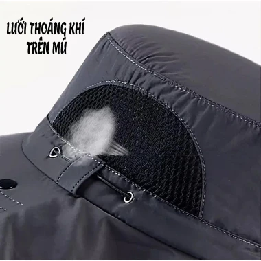 Mũ Bucket Che Nắng Khẩu Trang Lưới - Giảm 22% còn 60k - Chống Nắng Dã Ngoại Nam Nữ 10 Mũ Bucket Che Nắng Khẩu Trang Lưới - Giảm 22% còn 60k - Chống Nắng Dã Ngoại Nam Nữ 10