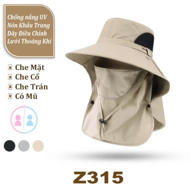 Mũ Bucket Che Nắng Khẩu Trang Lưới - Giảm 22% còn 60k - Chống Nắng Dã Ngoại Nam Nữ 41 Mũ Bucket Che Nắng Khẩu Trang Lưới - Giảm 22% còn 60k - Chống Nắng Dã Ngoại Nam Nữ 41