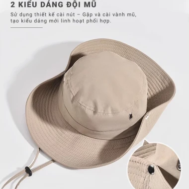 Mũ Bucket NEEJA Chống UV - Nón Leo Núi Nam Nữ Giá Cực Sốc 134k 5 Mũ Bucket NEEJA Chống UV - Nón Leo Núi Nam Nữ Giá Cực Sốc 134k 5