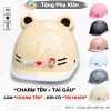 Mũ Cá Heo Màu Sữa Bóng Cho Nam Nữ –Nón Bảo Hiểm Chính Hãng Camry CR HELMET, Tặng Tai Gấu & Charm Tên Gắn Mũ