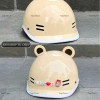 Mũ Cá Heo Màu Sữa Bóng Cho Nam Nữ –Nón Bảo Hiểm Chính Hãng Camry CR HELMET, Tặng Tai Gấu & Charm Tên Gắn Mũ 3