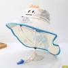 Mũ chống nắng vành rộng có quạt cho bé 3-14 tuổi, bảo vệ tia UV mùa hè đi biển giá tốt 5