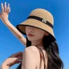 Mũ Cói Nữ Bucket Chữ M Gấp Gọn - Du Lịch, Check-in Thời Trang Giá 35k! 13