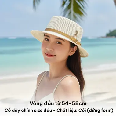 Mũ Cói Nữ Đi Biển Vintage KAHATS Vành Nhỏ Dáng Sang Trọng Giảm 16% Chỉ 79k 5 Mũ Cói Nữ Đi Biển Vintage KAHATS Vành Nhỏ Dáng Sang Trọng Giảm 16% Chỉ 79k 5
