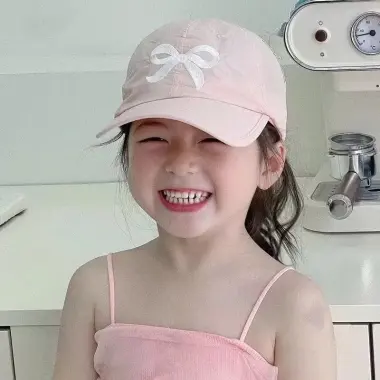 Mũ Lưỡi Trai Hở Đầu Thêu Nơ Cho Bé Gái - Thoáng Mát Dễ Thương Giá 69k 5 Màu 4