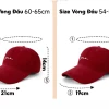 Mũ Lưỡi Trai Sâu Lòng Size Lớn 65cm Jussy Giảm 12k - Nón Kết Thêu Chữ ME Thoáng Khí Cho Nam Nữ 55k 6