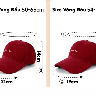 Mũ Lưỡi Trai Sâu Lòng Size Lớn 65cm Jussy Giảm 12k - Nón Kết Thêu Chữ ME Thoáng Khí Cho Nam Nữ 55k 6 Mũ Lưỡi Trai Sâu Lòng Size Lớn 65cm Jussy Giảm 12k - Nón Kết Thêu Chữ ME Thoáng Khí Cho Nam Nữ 55k 6