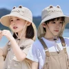 Mũ Nón Rộng Vành Chống Nắng Che Vai Gáy Mũ Bé Trai Bé Gái Họa Tiết Đáng Yêu Mũ Bucket Cao Cấp Chống Tia UV 2