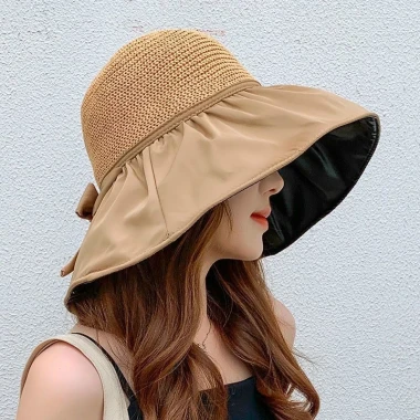 Mũ Vành Đan Lưới Chống UV 2 Lớp Cói - Nón Đi Du Lịch,Biển,Dã Ngoại Giá Rẻ 48k 9