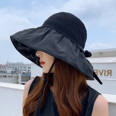 Mũ Vành Đan Lưới Chống UV 2 Lớp Cói - Nón Đi Du Lịch,Biển,Dã Ngoại Giá Rẻ 48k 11