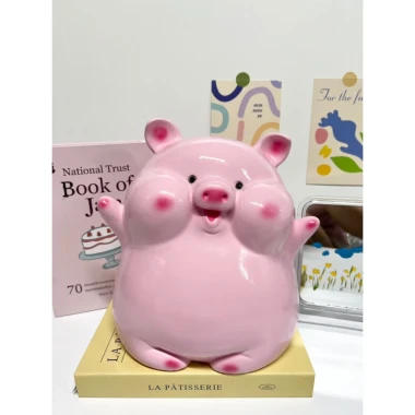 Mua 1 tặng 1 heo mũ ếch – Heo đất bánh bao size to 26x24x21cm, 5 màu, 130.000 6