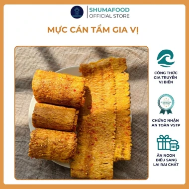 Mực Cán Tẩm Gia Vị Shumafood 200g Nha Trang - Snack Ăn Vặt Giảm Giá 125000đ 2 Mực Cán Tẩm Gia Vị Shumafood 200g Nha Trang - Snack Ăn Vặt Giảm Giá 125000đ 2