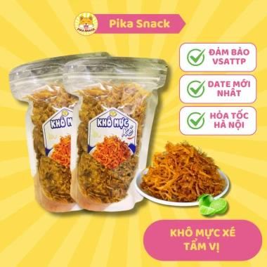 Mực Xé Tẩm Vị PIKA SNACK Mềm Cay Đậm Vị Ăn Nhậu Liền Dai Siêu Ngon - Giá Rẻ 32000đ 2