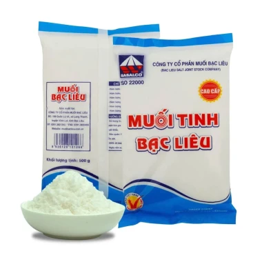 Muối tinh sấy Bạc Liêu 500g giá rẻ chỉ 7000đ - Tiết kiệm 1750đ 2 Muối tinh sấy Bạc Liêu 500g giá rẻ chỉ 7000đ - Tiết kiệm 1750đ 2