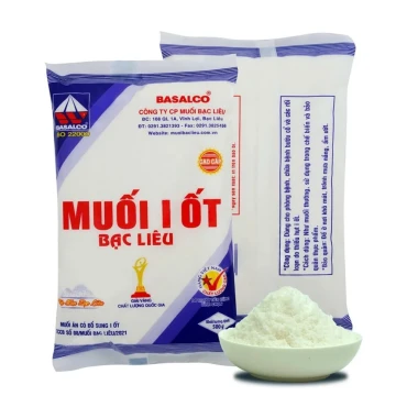 Muối tinh sấy Iốt Bạc Liêu 500g giá rẻ chỉ 7000đ - Giảm từ 8890đ 2